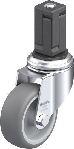 Blickle LKRA-TPA 80G-11-EV15 Lenkrolle in Silber und Grau mit 80 mm Rad-Durchmesser und 100 kg Tragfähigkeit - Bild 1