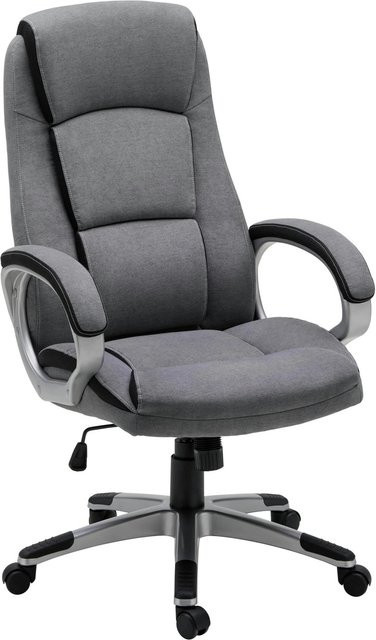 Mömax Chefsessel Nico Executive Chair in Grau mit Armlehnen und 360 Grad Drehsitz für Home Office, B/T/H: 74 x 140 x 66 cm - Bild 1