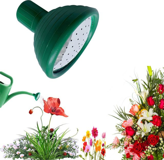 TOHONGADON Gießkannen-Ersatzaufsatz mit Rosenkopf in Weiß und Grün - Bild 1