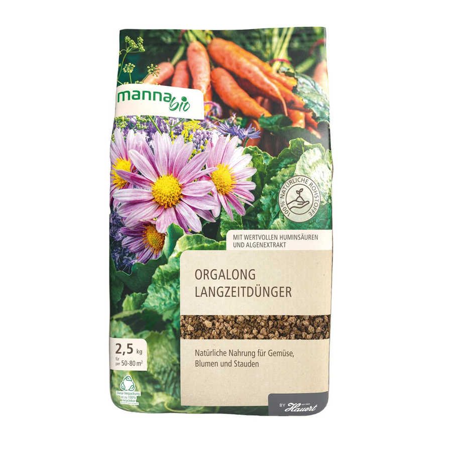 Manna Bio Orgalong Langzeitdünger für den Garten, 2,5 kg - Bild 2