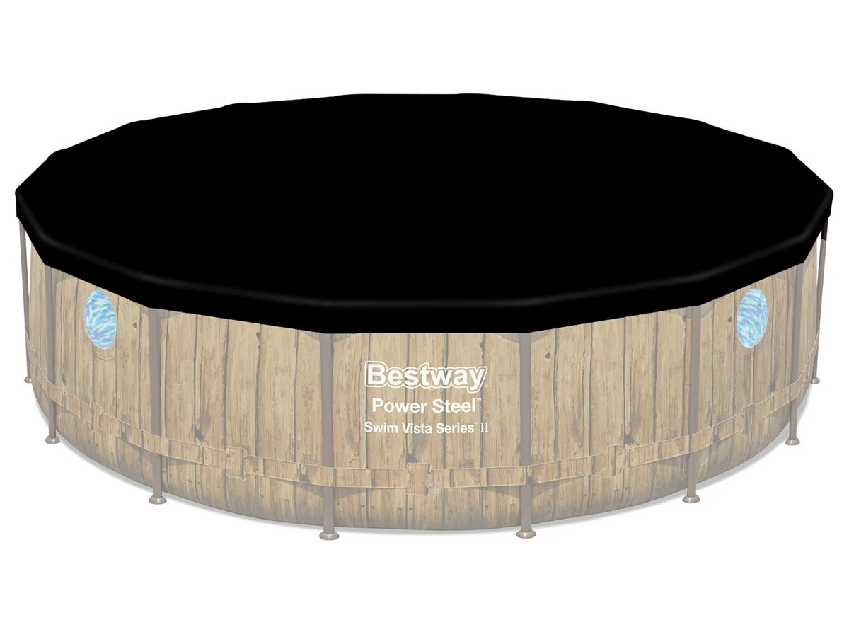 Bestway Power Steel Swim Vista Rundpool mit Stahlrahmen in Braun - Bild 3