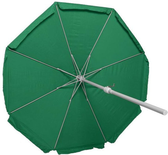 Merxx Marktschirm in Grün mit Ø 400 cm aus Polyester und Aluminium - Bild 1