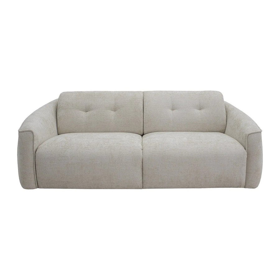 Vente-unique Schlafsofa Asufa in Beige mit Stoffbezug und Schlaffunktion, Breite: 228 cm - Bild 2