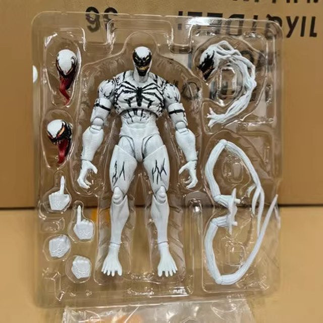 Bandai Marvel Serum Venom White Symbiote Spider-Man Actionfigur - Bild 1