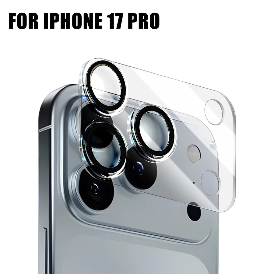 3D-Kameraobjektivschutz aus gehärtetem Glas für Apple iPhone 17 Pro Max, iPhone 17 Pro, iPhone 17 und iPhone 17 Air, transparent, kratzfest, 9H Härtegrad - Bild 5