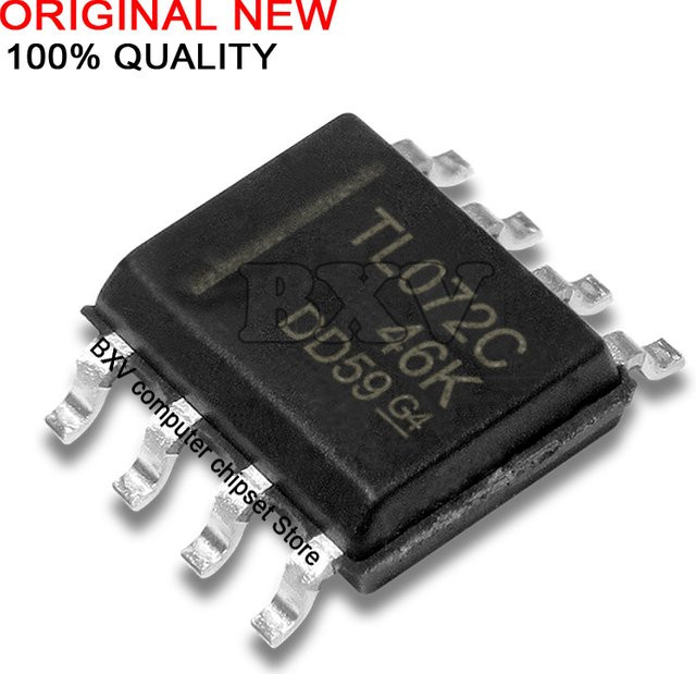 20 Stück BXV TL072C SOP8 TL072CDR IC Chipset in Schwarz - Bild 1