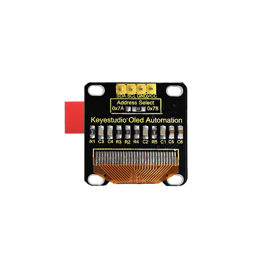 Keyestudio OLED-Modul LCD-Display 128 x 64 mit IIC-Anschluss und Baseboard für Arduino, Schwarz - Bild 3