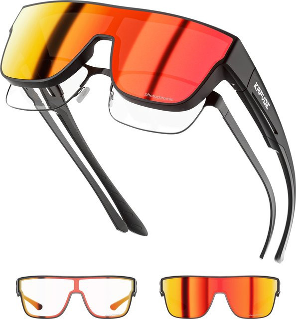 KAPVOE Sonnenbrille photochrom, schwarz, Unisex, TR90 - Bild 1