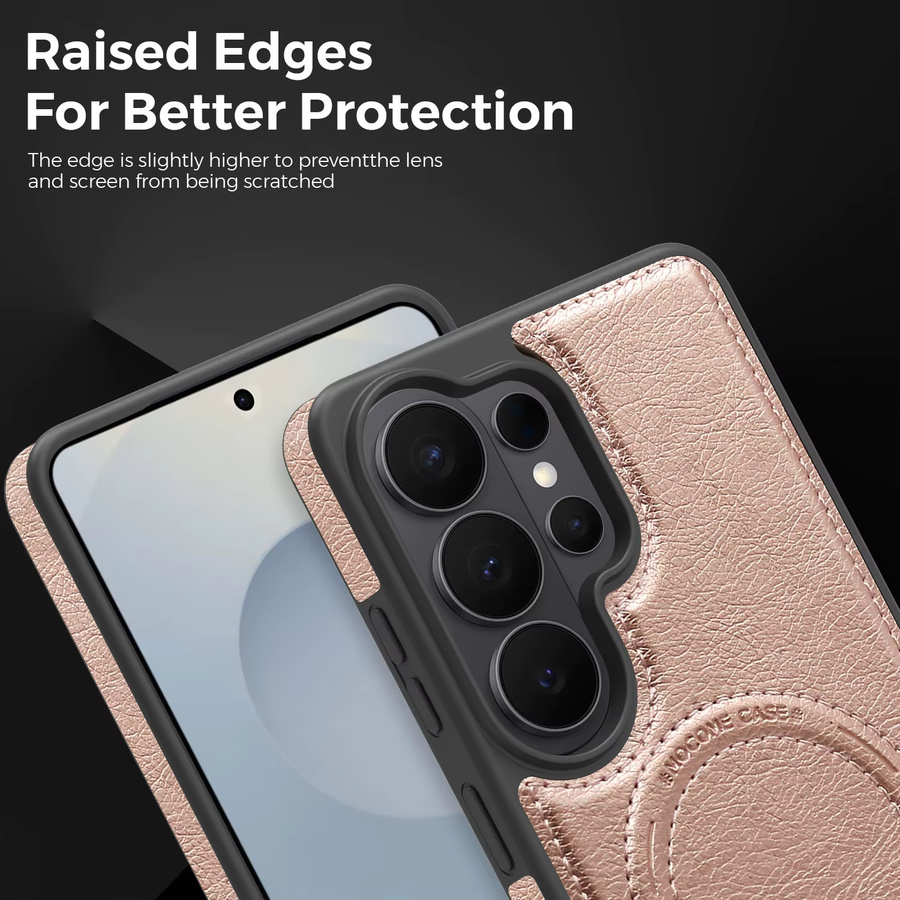 Handyhülle für Samsung Galaxy S26 S25 S24 S23 S22 Ultra Plus mit Kartenhalter und Wireless Charging Funktion in Pink - Bild 4