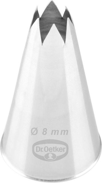 Dr. Oetker Sterntülle Tüllen-Manufaktur aus Edelstahl in Silber mit Ø 8 mm Durchmesser - Bild 1