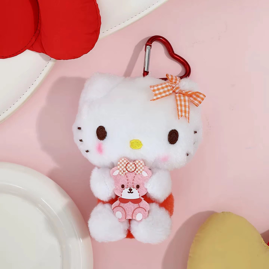 Sanrio Hello Kitty Plüschpuppe Schlüsselanhänger, Hawaiian Collection - Bild 1
