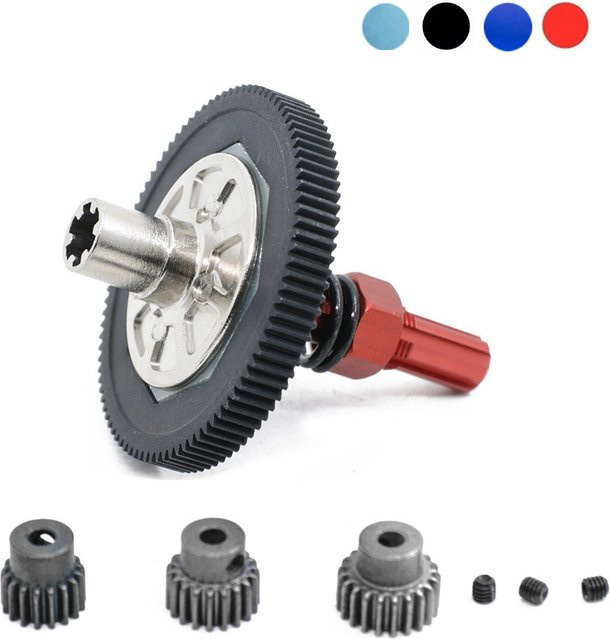 Wonder Rc Stirnrad Slipper Kupplung Getriebe Set, Metall, 1:10, Rot - Bild 1