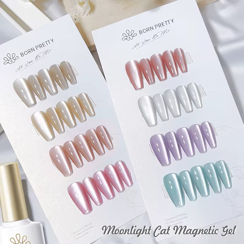 BORN PRETTY Magnetgel-Nagellack Weißer Mondlicht, 10 ml, Schimmernd - Bild 1