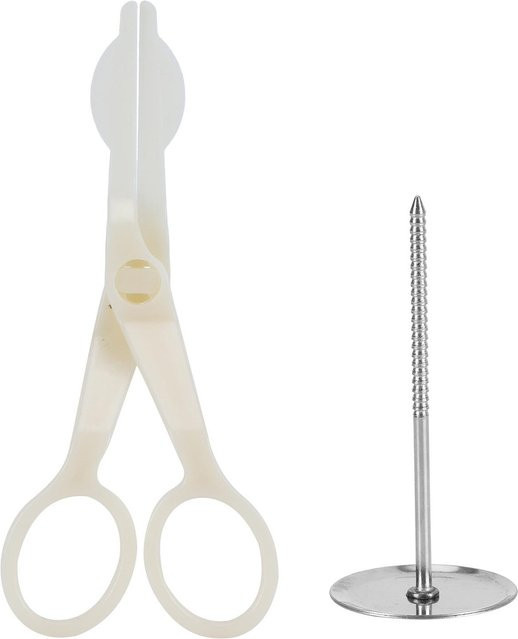 TOMTOP JMS Piping Blumenschere aus Edelstahl für Kuchendekoration und Gebäck in Grau und Weiß - Bild 1