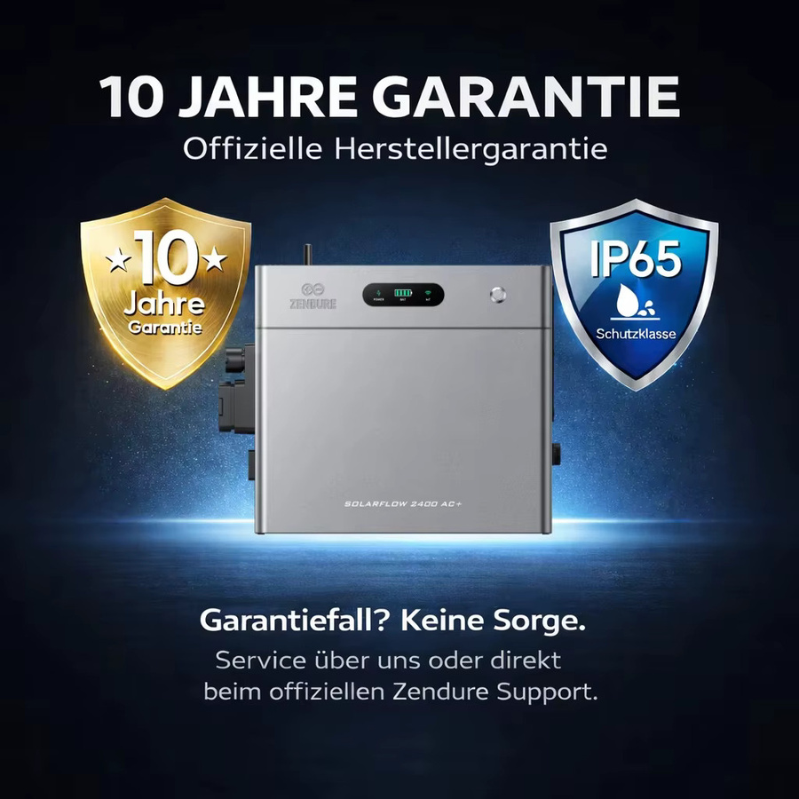 Zendure SolarFlow 2400 AC+ AC-gekoppelter Speicher für Balkonkraftwerke, 2,4 kWh, Grau - Bild 3
