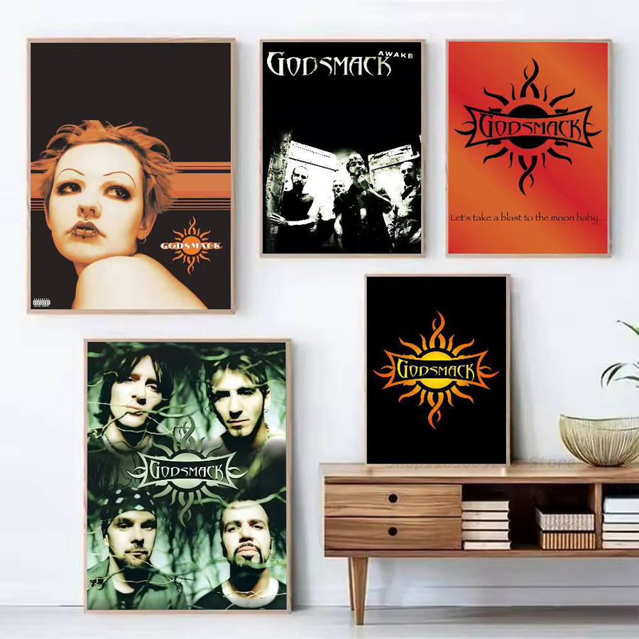 Godsmack Poster Aufkleber Wasserfester Wandkunstdruck Typografie Mehrfarbig - Bild 2