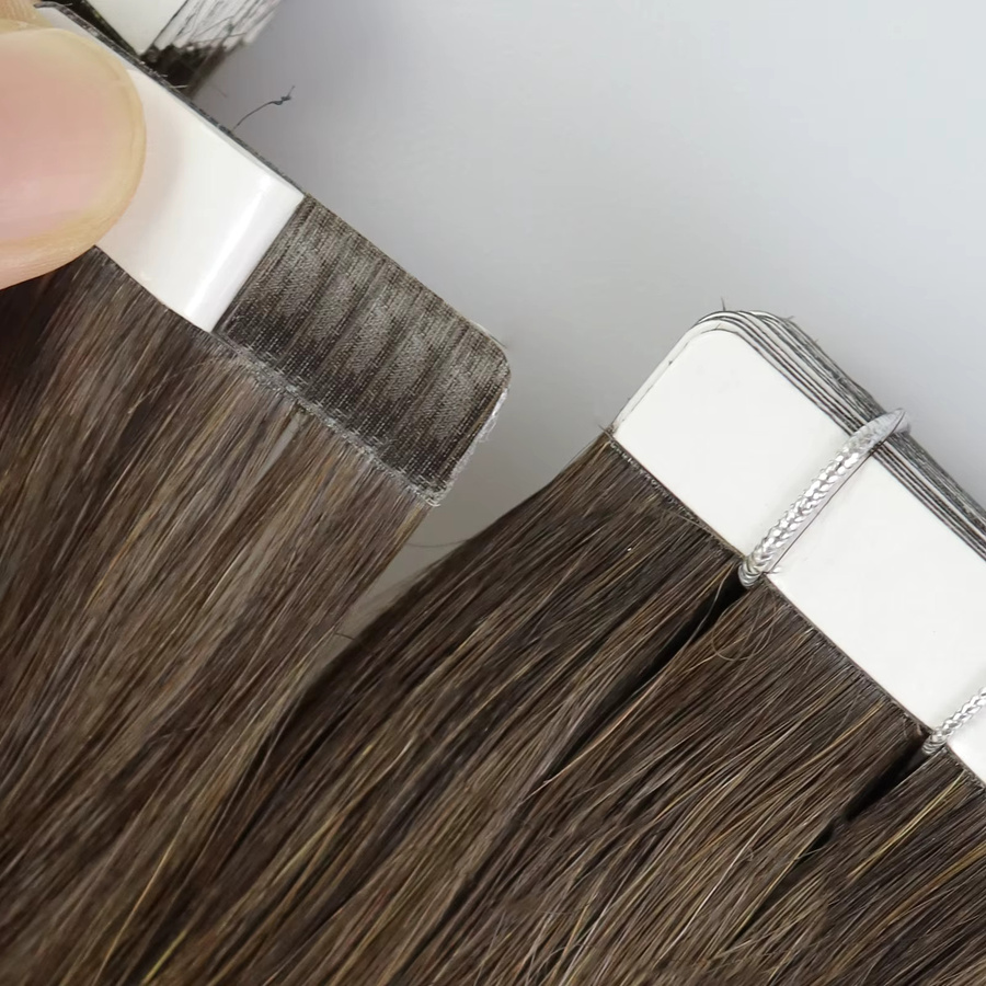 Moresoo Tape-in-Echthaarverlängerungen, 10 Stück, blond, glatt, 35,6–61 cm - Bild 2