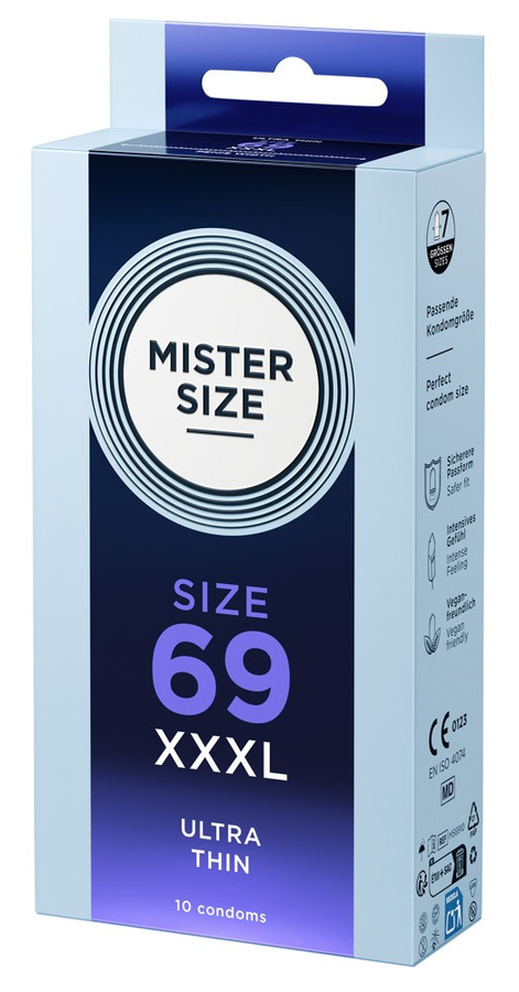 Mister Size Kondome, transparent, hauchdünn, feucht, 69 mm, Unisex - Bild 2