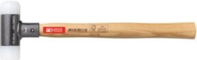 PB Swiss Tools Rückschlagfreier Hammer mit Nylon-Einsätzen und Hickory-Stiel, Durchmesser: 40 mm - Bild 1