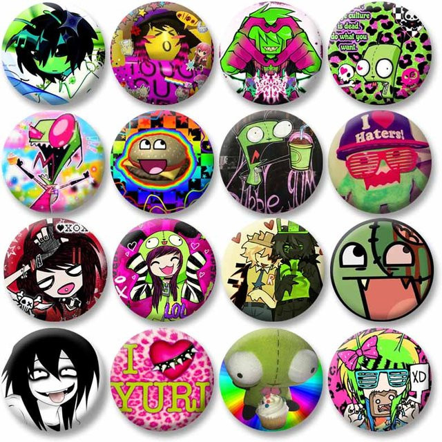 Rawr Xd Brosche, Emaille-Pin, Cartoon-Figuren, Unisex - Bild 1