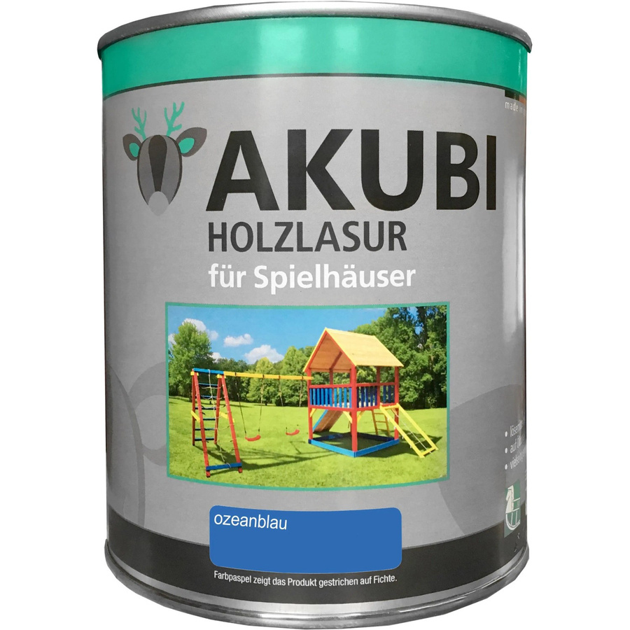 Karibu Holzlasur für Spielhäuser in Ozeanblau, 750 ml - Bild 2
