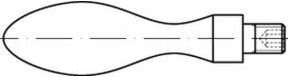 Industrial Quality Supplies Ballengriff DIN 98 aus Stahl mit Gewindezapfen M 6 - Bild 1