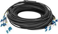 Digitus Glasfaser LWL Anschlusskabel Duplex Singlemode OS2 Schwarz 1x LC/UPC auf 1x LC/UPC Länge: 75,0 m - Bild 1