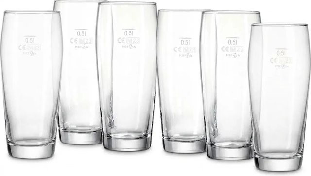 Ritzenhoff Willi Bierglas transparent 6er Set mit 0,5 l pro Glas - Bild 1