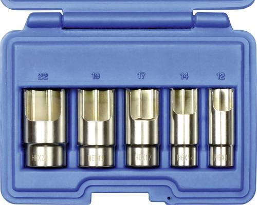 Kunzer Steckschlüsseleinsatz-Set 3/8 Zoll, 5-teilig, Farbe Silber, 7WSL05 - Bild 1