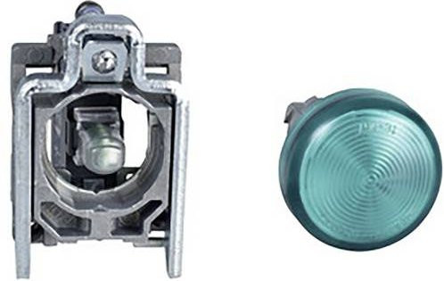 Schneider Electric Leuchtmelder grün mit Schraubanschluss und Metallgehäuse - Bild 1