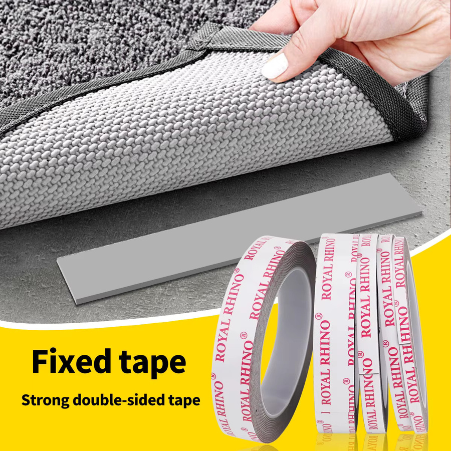 RoyalRhino doppelseitiges Klebeband transparent, 450 cm extra starkes Klebeband für Autos zur rückstandslosen Befestigung und Fixierung - Bild 3