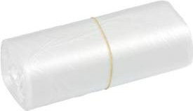 Deiss Müllbeutel 20 Liter aus HDPE mit 10-20 % Regeneratanteil, transparent, B: 45 cm, H: 54 cm, 2000 Stück - Bild 1