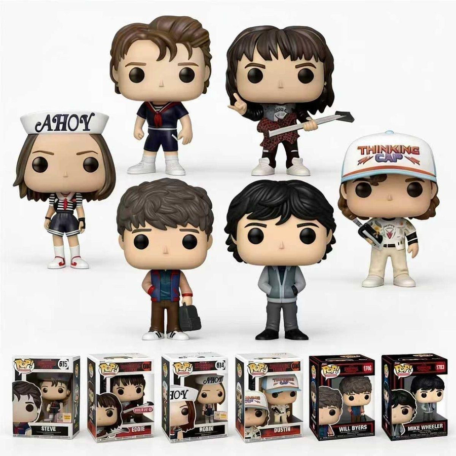 Stranger Things POP! Dustin Handgemachtes Ornament mit Schlüsselanhänger aus Vinyl - Bild 1