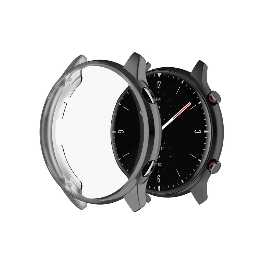 jansin Schutzhülle für Amazfit GTR 2e GTR2, Schwarz, Silikon - Bild 3