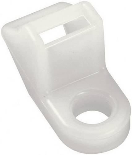 HellermannTyton Befestigungssockel CL8-N66-NA-C1 schraubbar in Beige oder Weiß - Bild 1