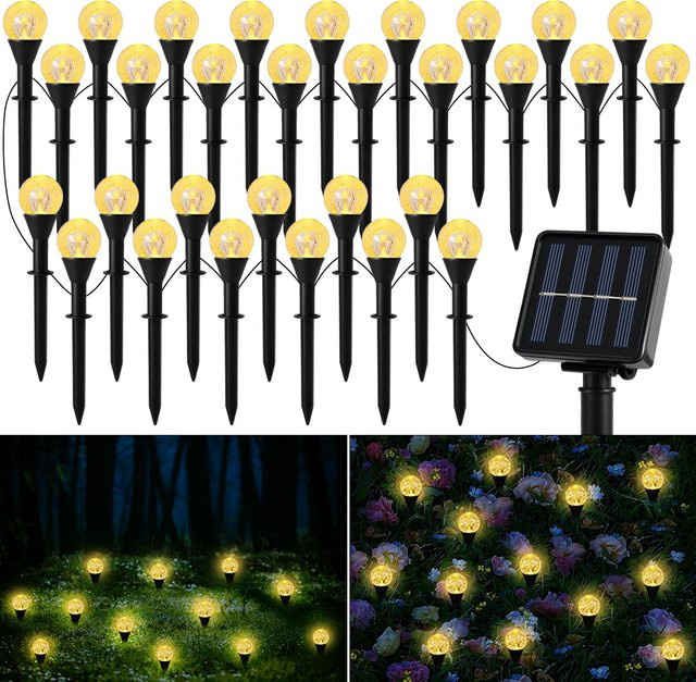 Leclstar Solar-LED-Blasenkugel-Rasenlichter in Multicolour, moderne dekorative Gartenleuchten für Terrasse und Außenbereich - Bild 1