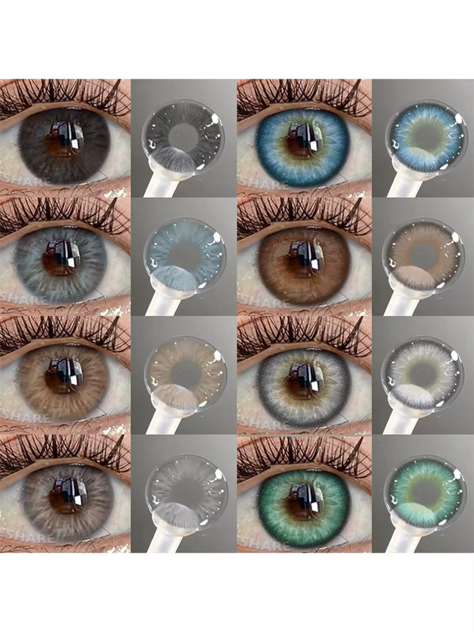 EYESHARE Kontaktlinsen, farbig, für braune/graue Augen, grün - Bild 6