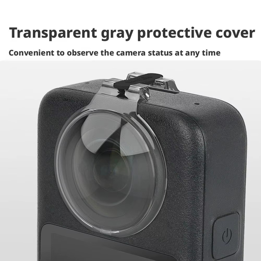 DJI OSMO 360 Objektivabdeckung aus transparentem Kunststoff-Silikon, kratzfest und ultraleicht - Bild 4