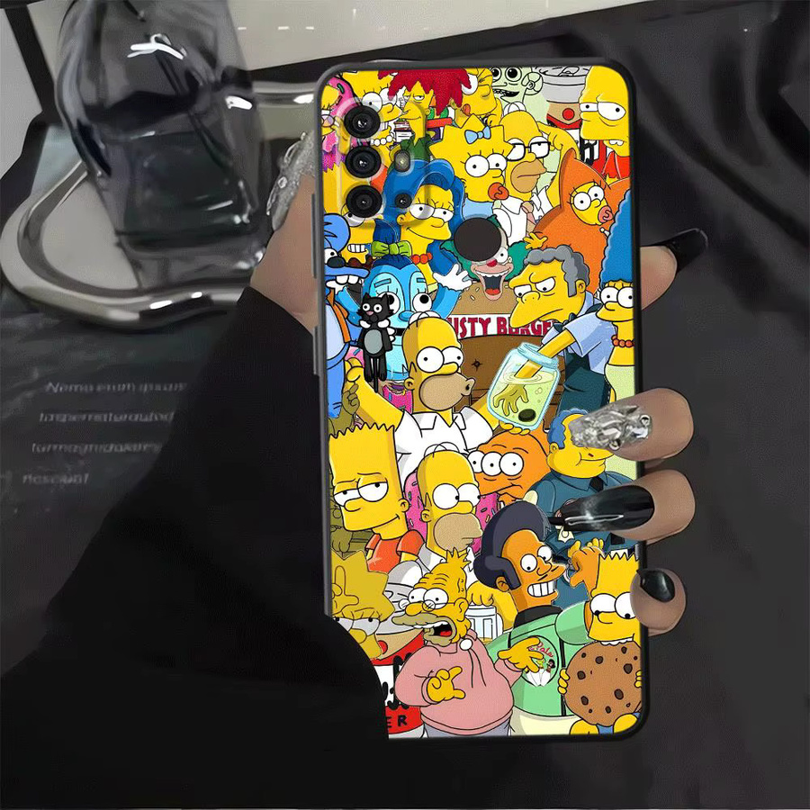 The Simpsons Handyhülle für Motorola Mot G60 G71 G51 G73 G22 Edge40 G32 G52 G50 Edge 20 Pro 30 Lite G53 G30 G60s in Schwarz und Multicolour - Bild 5