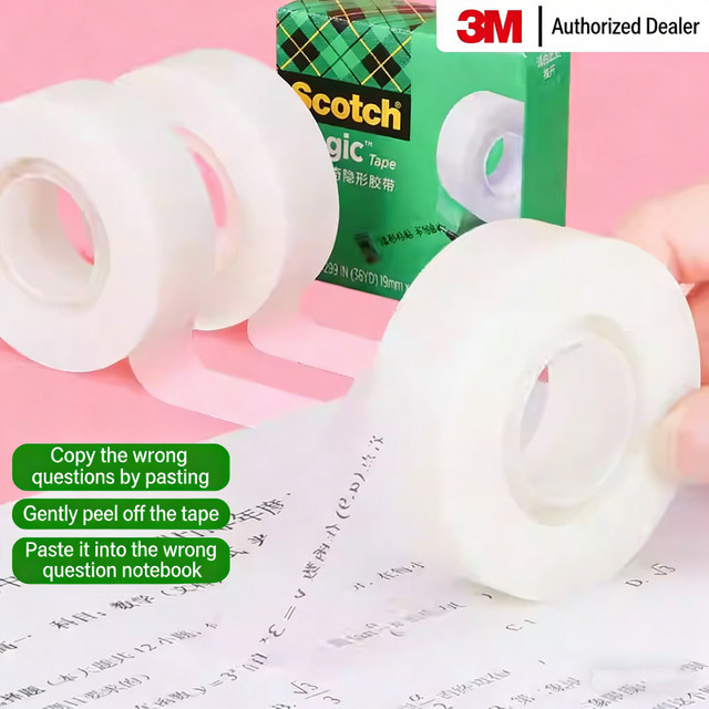 3M Scotch 810 Unsichtbares Klebeband Transparent Handreißbar und Beschreibbar - Bild 1