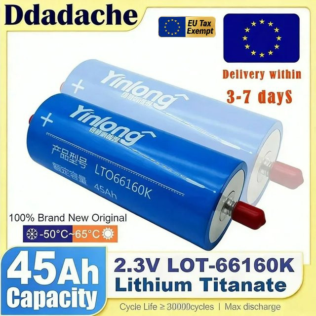 Yinlong Lithium-Titanat LTO 66160 Akku 2,3V 40Ah in Blau - Bild 1