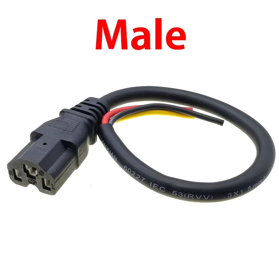 HBXINTAO Batterieanschlussstecker mit drei vertikalen Ladebuchsen und 15AWG Kabel für 36V 48V 60V E-Bike und Scooter - Bild 3