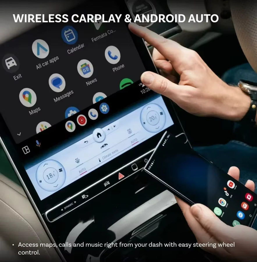 Ottocast Otto Aibox P3 Pro Wireless CarPlay und Android Auto AI Box mit HDMI, QCM 6225, YouTube und Netflix in Schwarz - Bild 3
