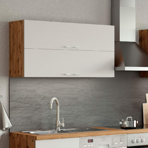 HELD MÖBEL Klapphängeschrank Bologna in Weiss, B/H/T: 110 x 57 x 34 cm - Bild 2