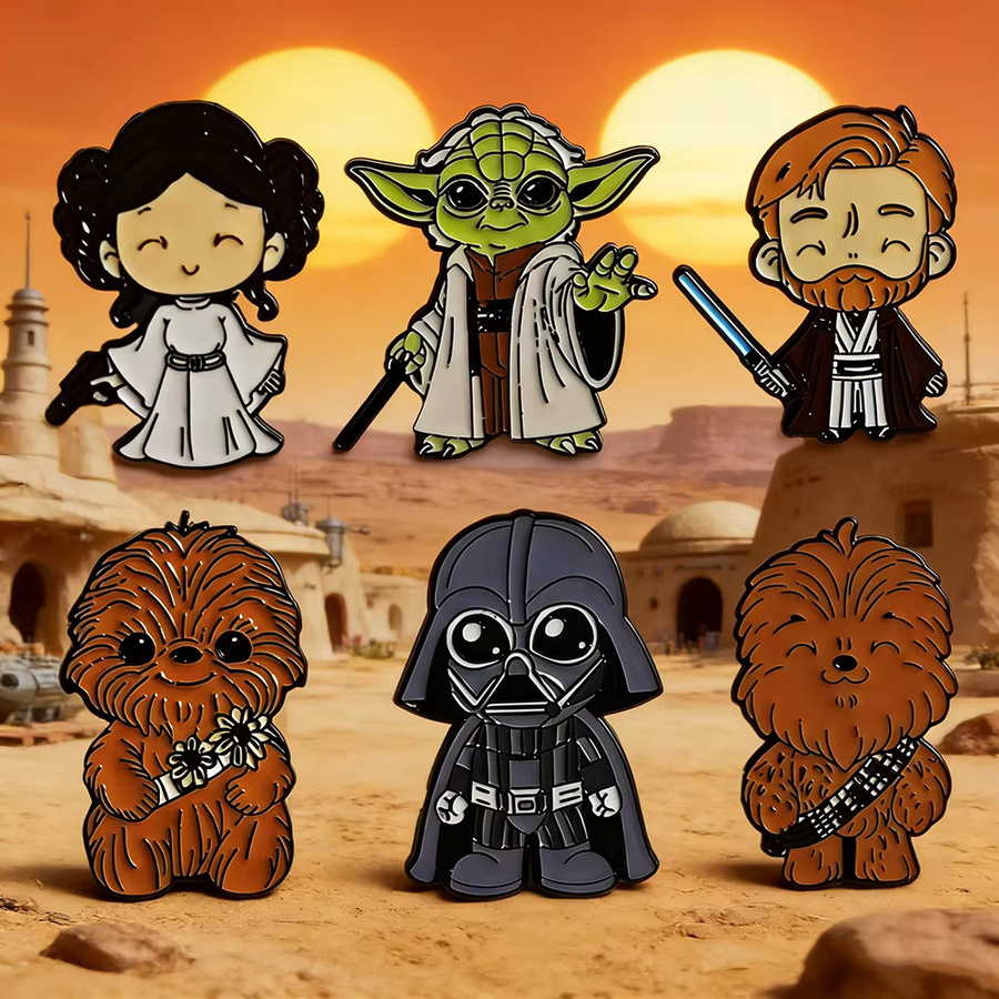 Star Wars Pin-Set, Metall, Bunt, Unisex - Bild 4