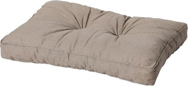 Madison Rückenkissen Basic in Taupe mit Schaumstoffflocken, B/H/T: 40 x 60 x 8 cm - Bild 1