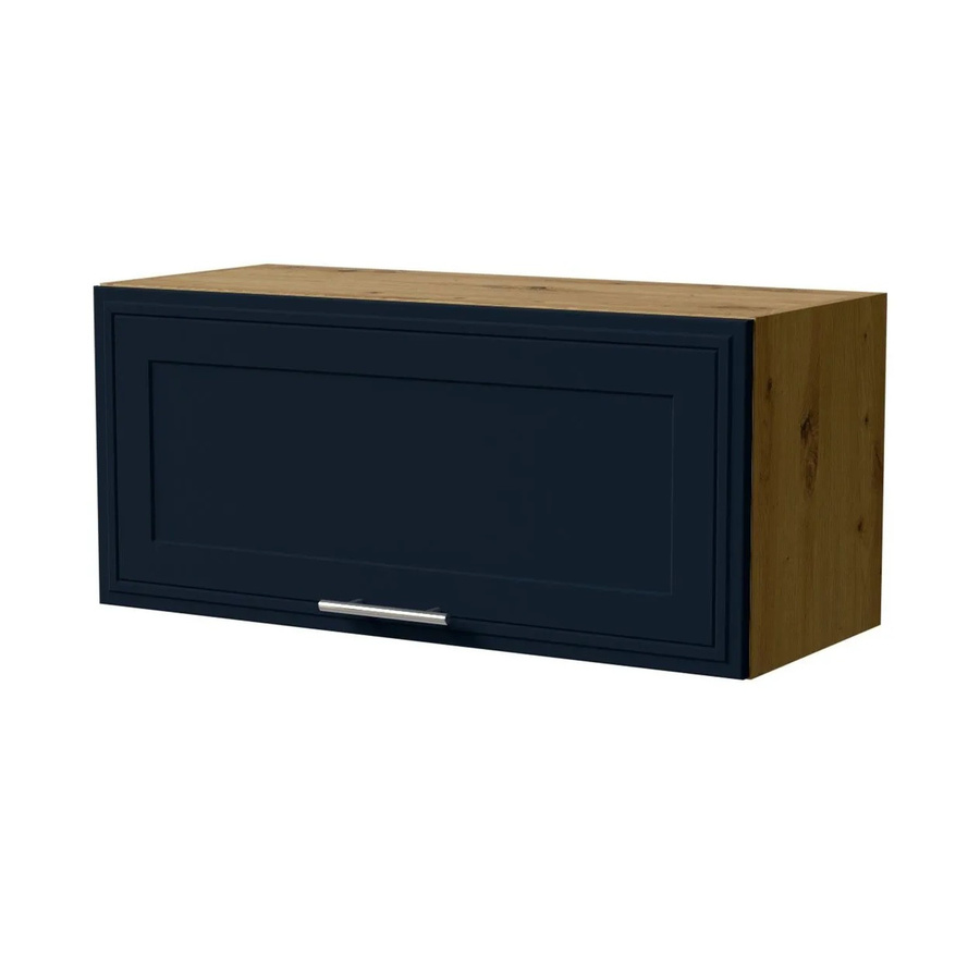 Feldmann-Wohnen Klapphängeschrank Salo W4B/80 in Eiche Artisan und Indigo Matt mit Blum Aventos Klappenbeschlag, B/T/H: 80 x 36 x 25 cm - Bild 2