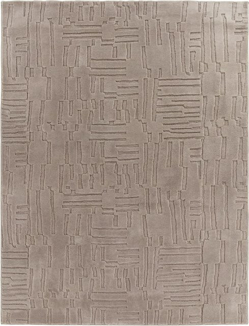 Moderner Teppich Tokko in Taupe und Beige mit geometrischem Design, B/T: 200 x 280 cm - Bild 1