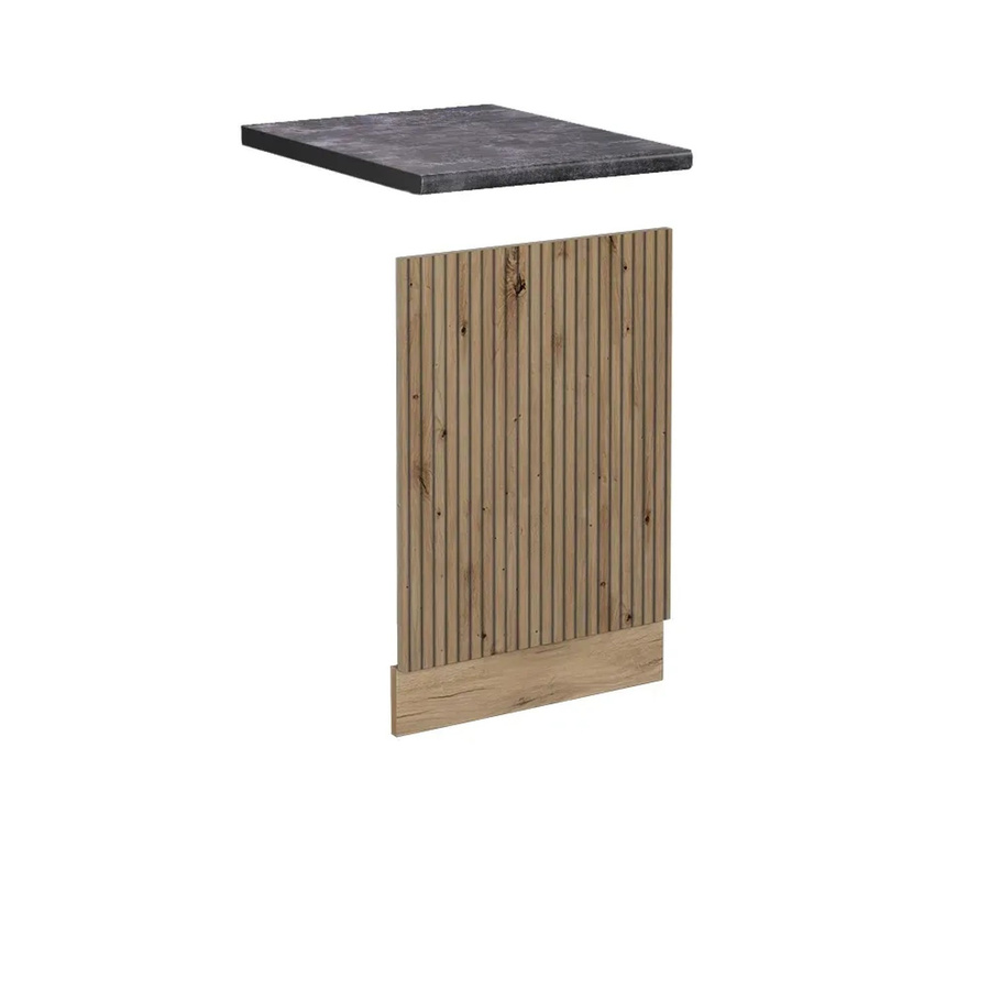 Vicco Frontblende R-Line Artisan-Eiche/Goldkraft Eiche in Anthrazit mit Korpus, Breite: 45 cm - Bild 2