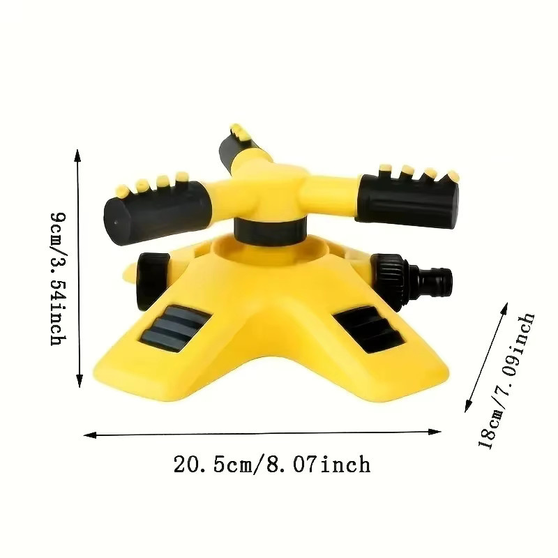 FLOWERS SPRAL Automatischer rotierender Gartensprinkler in Gelb für kreisförmige Bewässerung - Bild 2